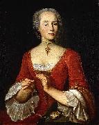 Johann Jakob Ulrich Bildnis einer Dame oil painting on canvas